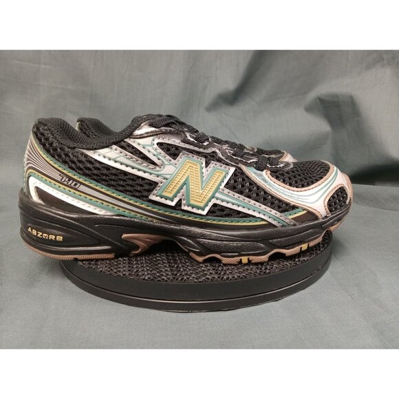 New Balance Boys 740 Bungee Sneakers PZ740GO Black Beige Size 12 NEW in BOX! - Picture 9 of 14